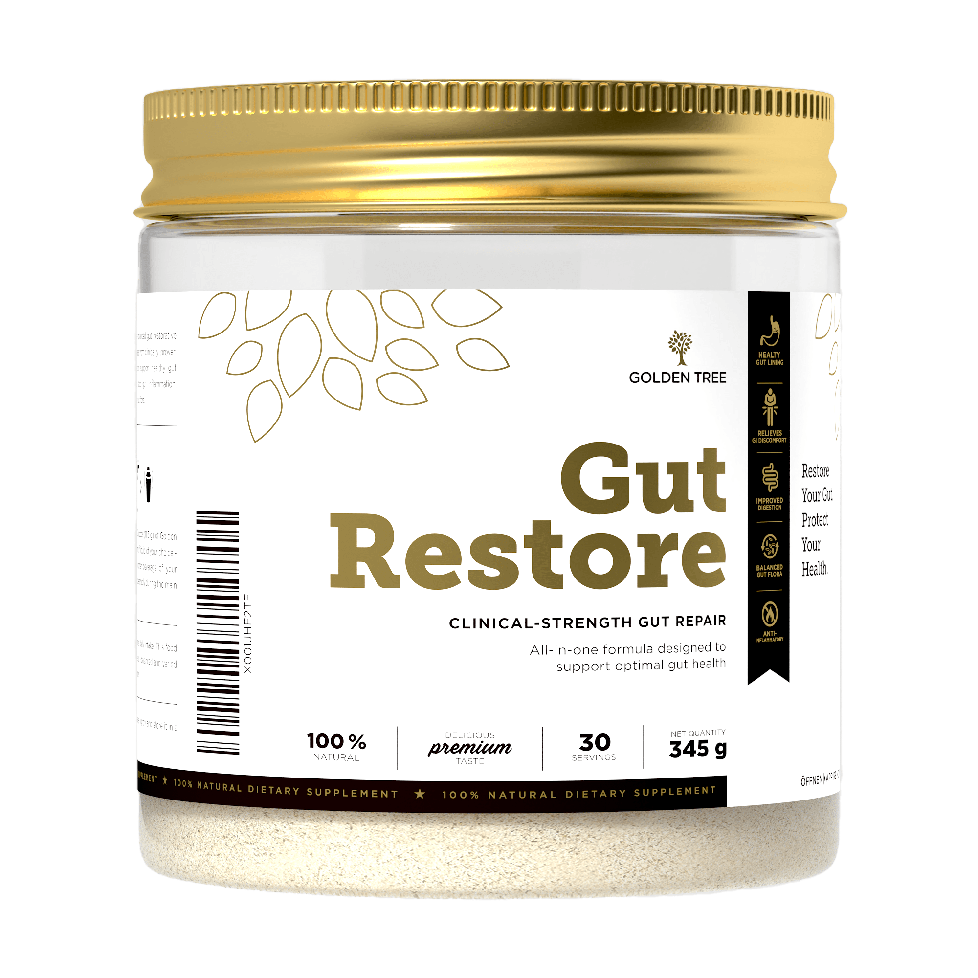 La bevanda Golden Tree Gut Restore contiene l’arabinogalattano